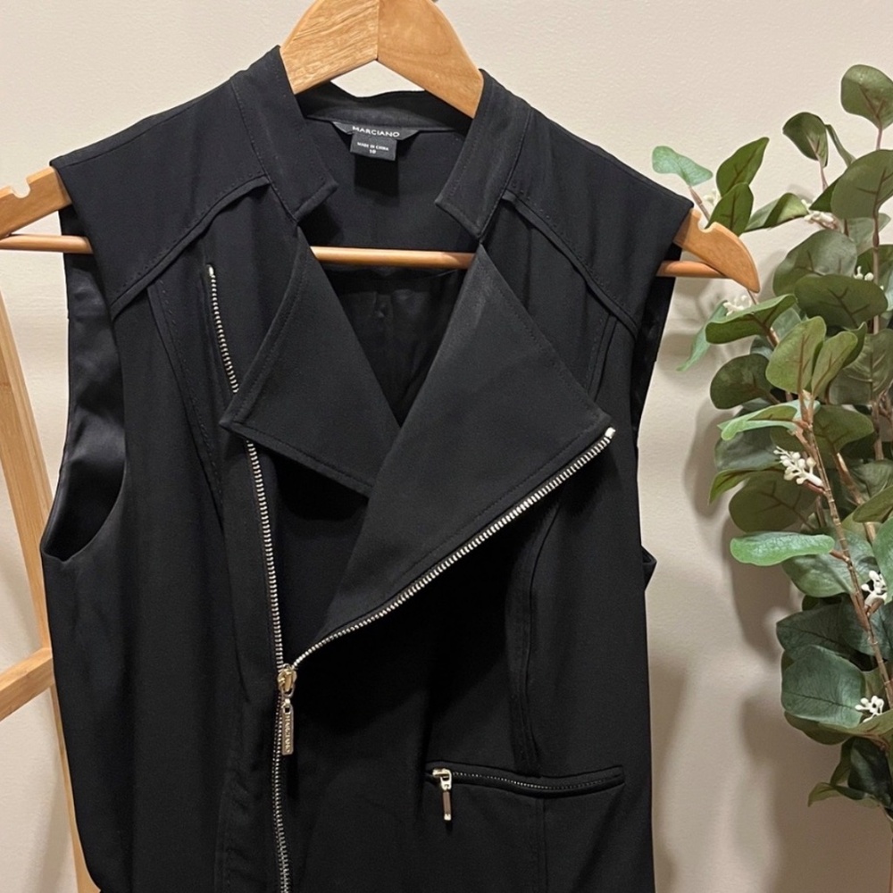 Marciano Black Zippered Jumpsuit - Picture 3 of 6